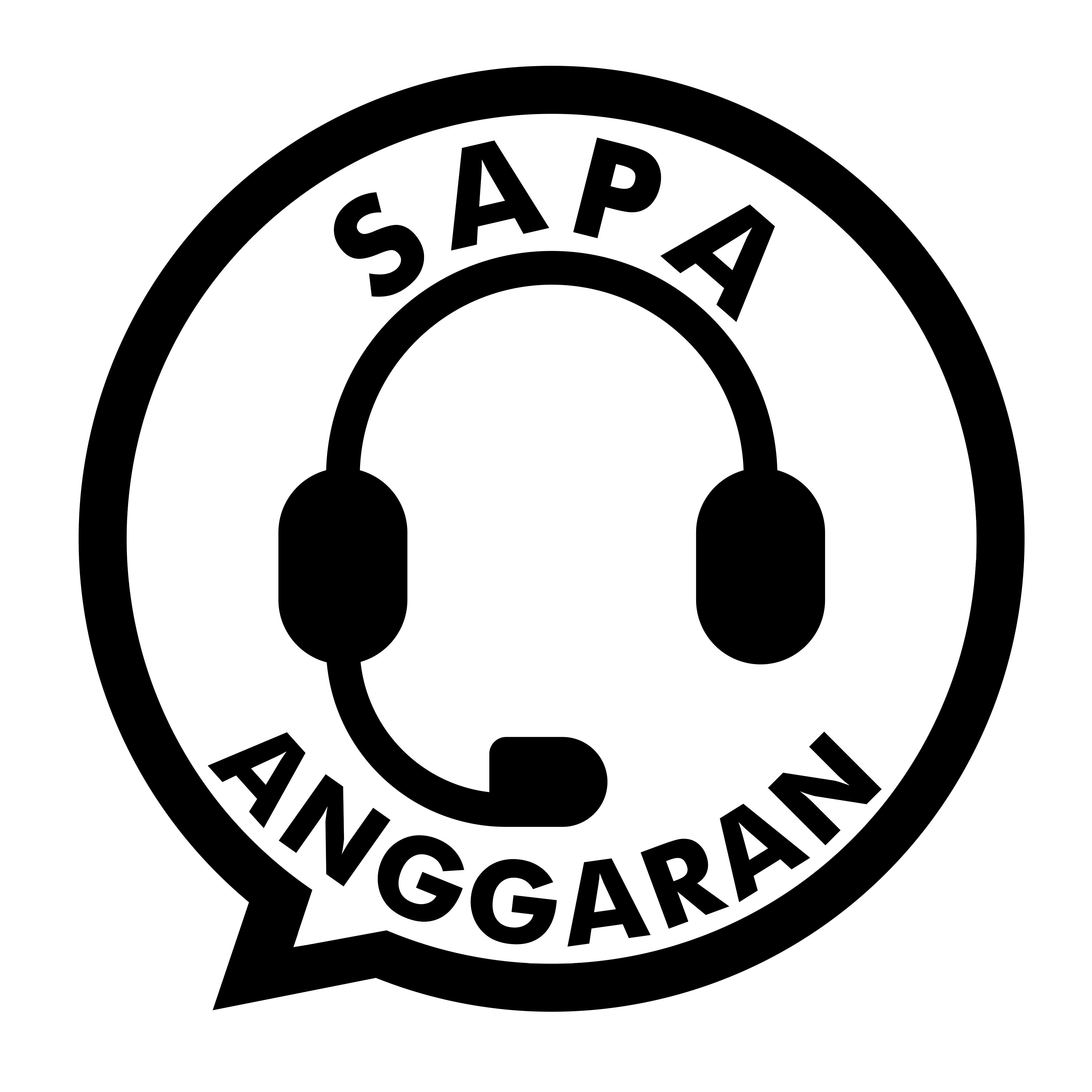 Logo SAPA Anggaran Black
